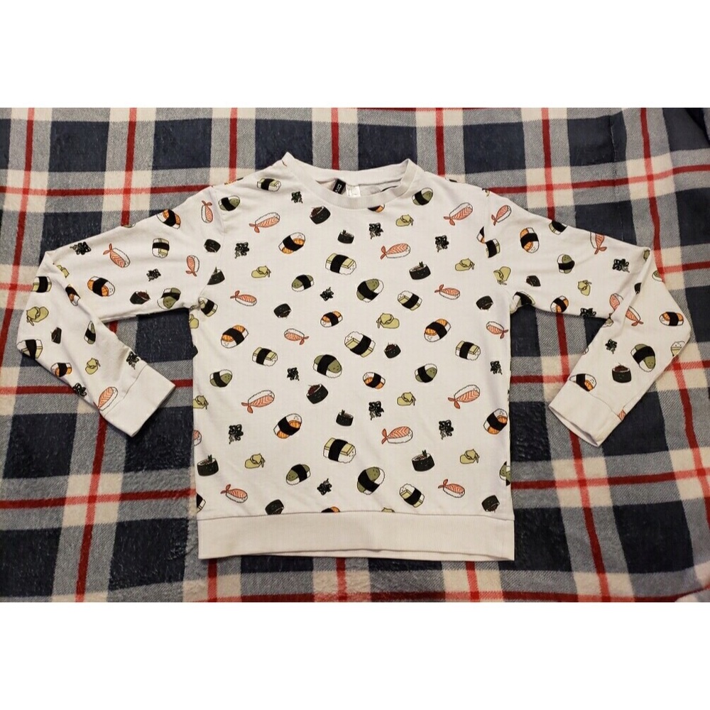 H&M sushi print sweater